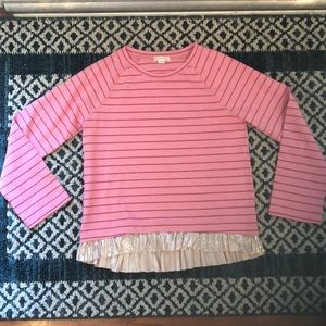 Crewcuts Pink Striped Long sleeve Shirt